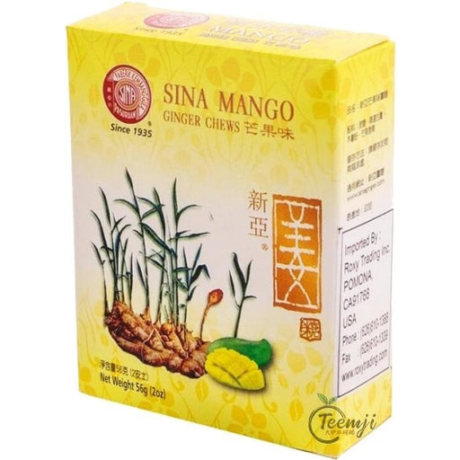 Sina Mango Ginger Chews 56G Candy